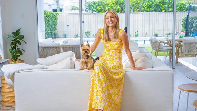 TV presenter Liz Cantor with her 15-year-old pooch Bear to go with a new video series called 'At Home With A Celeb' which looks into the lives at home with local celebs.Picture: Nigel Hallett