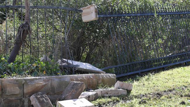 The wrecked fence in Caladenia Cl. Picture: David Swift