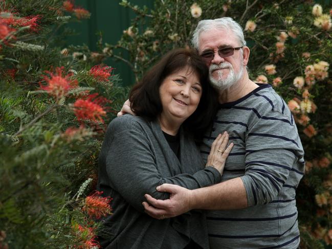 Pictured is Debra McPherson, from Macquarie Fields, who has been nominated for a Pride of Australia award after performing CPR on a young boy who suffered a heart attack at the Botanic Gardens and saved his life. Deb is pictured with her husband Ron, who was also on the scene with a defibrillator.