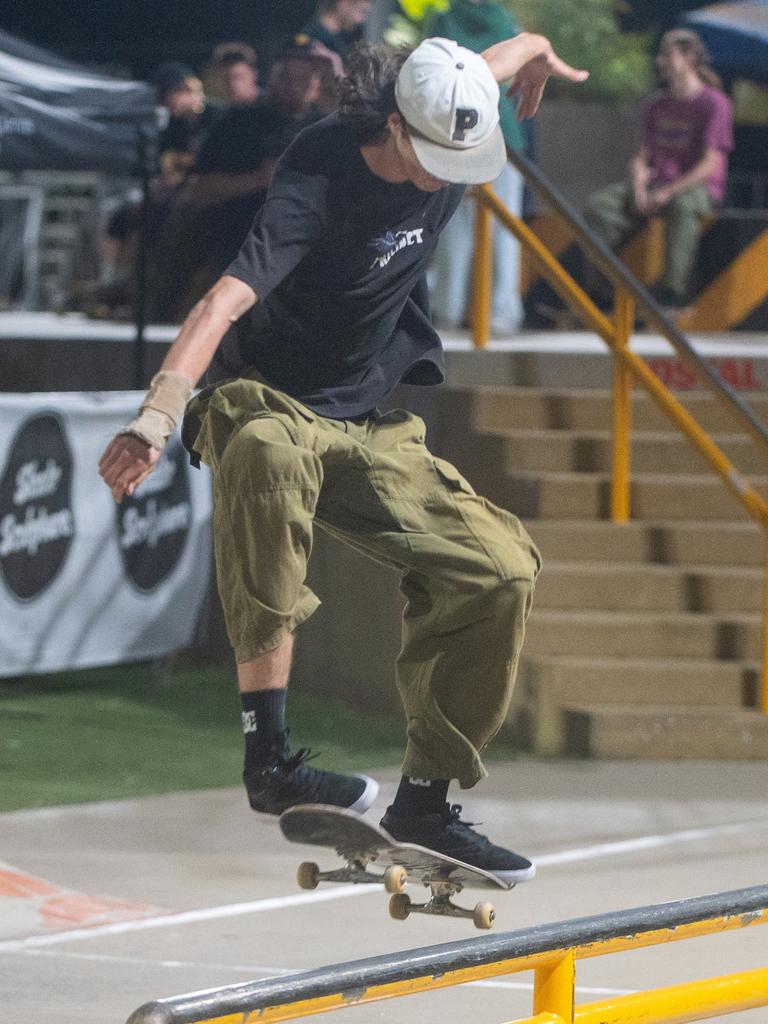 Noah Bowden at Rumble On The Reef Sugar Bowl Skatepark Saturday 23 September 2023 Picture:Michaela Harlow