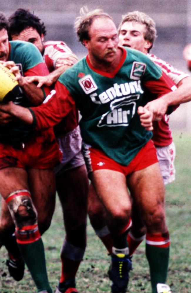 Wally Lewis in action for Wynnum Manly in the 1980s.