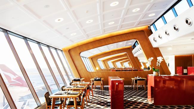 The Qantas First Lounge at Sydney Airport.