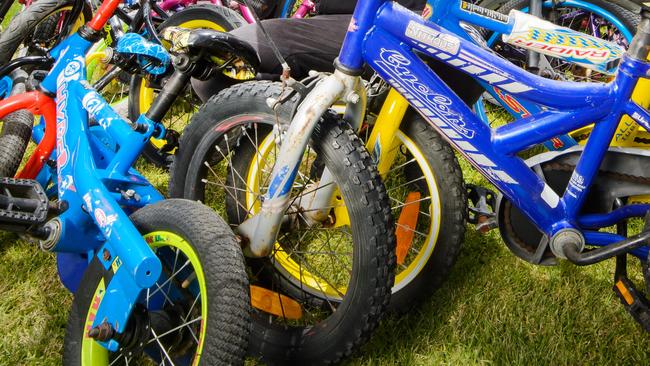 A 12-year-old boy riding on the handlebars of a bicycle has been flown to hospital with critical head injuries after a collision with a four-wheel drive on the Central Coast. Picture: Jay Town