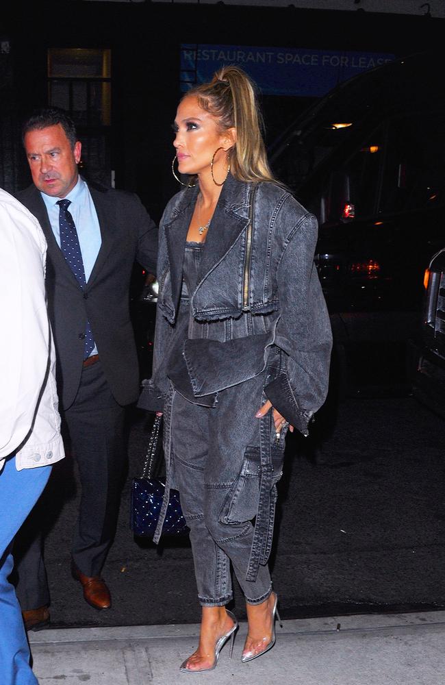 Jennifer Lopez wears all-denim outfit to Hustlers premiere | news.com ...