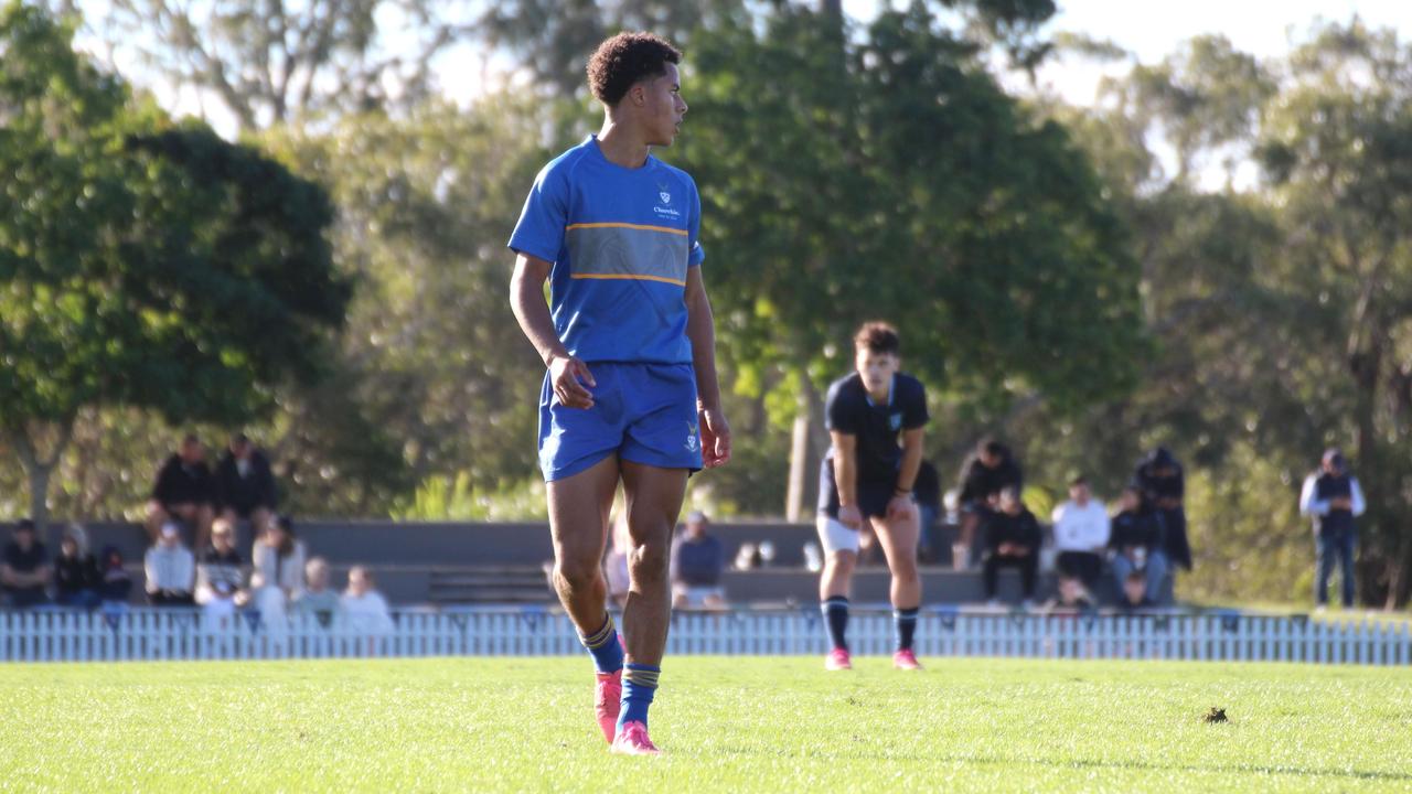 Treyvon Pritchard. GPS First XV rugby round one action between BGS and Churchie.