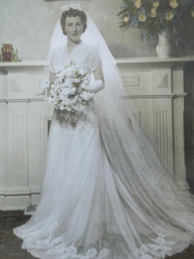 Vera on her wedding day. Picture: David Caird