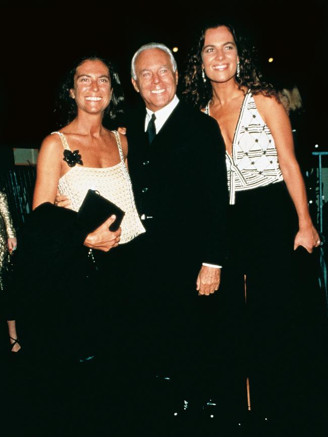 Giorgio Armani is incredibly close to his nieces Silvana (left) and Roberta, with him here in New York in 2000.