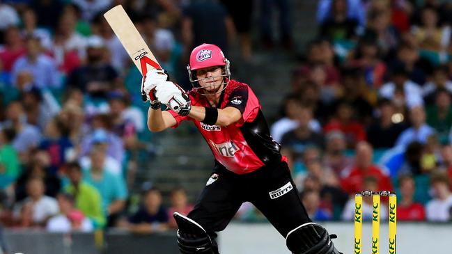 Steve Smith batting for the Sydney Sixers at the SCG. Picture: Mark Evans