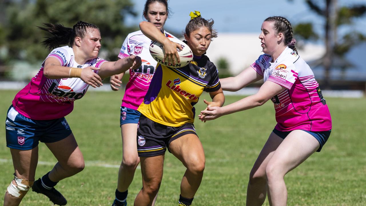 Natalia Webb for Gatton against Brothers. Picture: Kevin Farmer