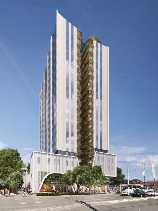 Artist impression of the proposed 19-storey building.