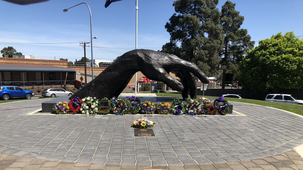 The new war memorial in Pioneer Park, Gawler. Picture: Paul Ashenden