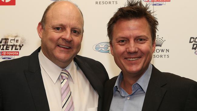 Billy Brownless with James Brayshaw. Picture: Julie Kiriacoudis