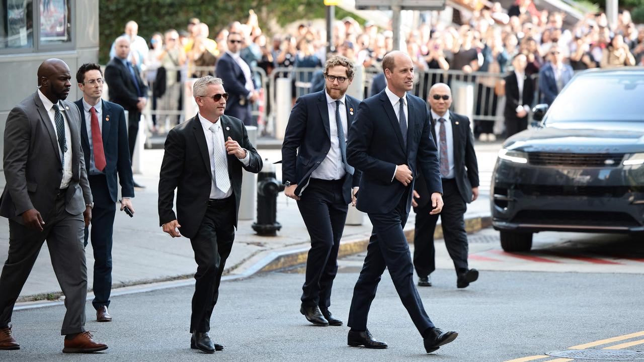 The Prince of Wales was literally stopping traffic in New York City. Picture: Dimitrios Kambouris/Pool/AFP