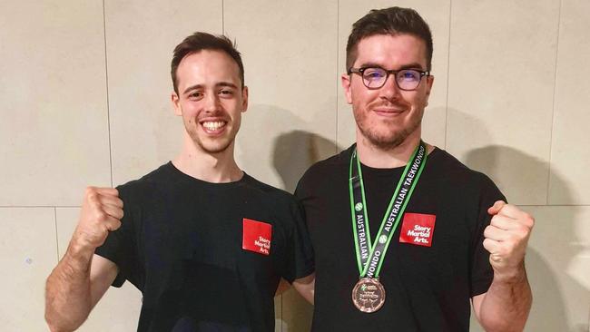 Chris Wilson, 28, and Adam Meyers, 27, are part of Story Martial Arts in Epping.