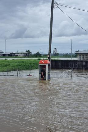 The Euramo Hotel is right between the Tully and Murray rivers, and is renowned for flooding. Locals take a boat directly from home to the hotel for a beer when the water rises. Picture: Supplied