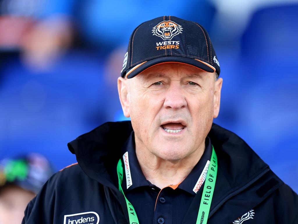 Former Wests Tigers head coach Tim Sheens boycotted the club’s 25-year anniversary gala. Picture: Getty Images