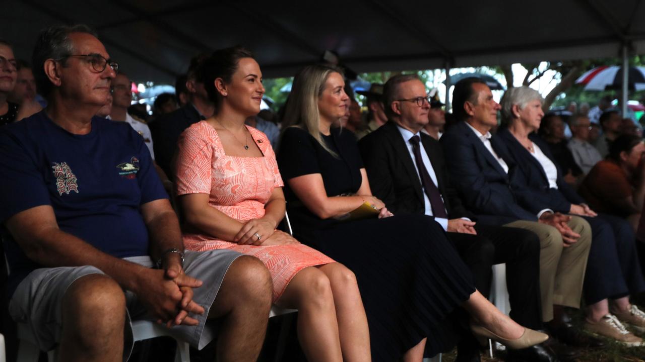 There were plenty of familiar faces, including Prime Minister Anthony Albanese and Chief Minister Lia Finocchiaro, among the crowd.