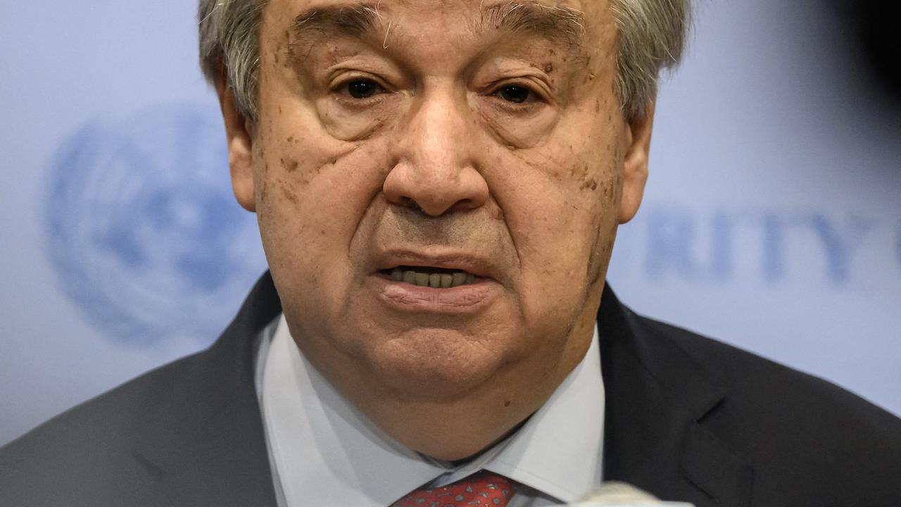 United Nations secretary-general Antonio Guterres has said it’s no longer “global warming” but “global boiling”. Picture: Ed Jones / AFP