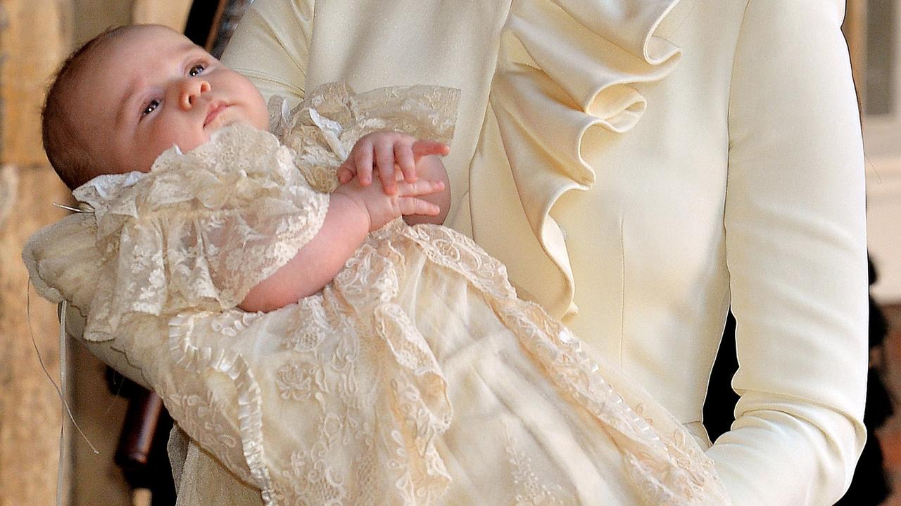 Prince George at his christening in 2013. Picture: John Stillwell/WPA Pool/Getty Images