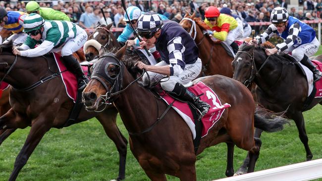 Billy Egan combining with Young Werther for a win at The Valley last year. Picture: George Sal/Racing Photos via Getty Images