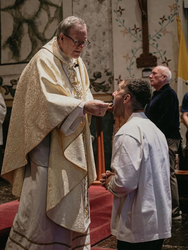 LaBeouf was confirmed into Catholic Church last year. Picture: Facebook.