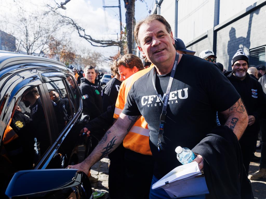 CFMEU boss John Setka resigned on Friday. Picture: Aaron Francis