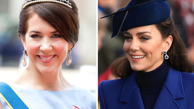 Princess Mary and Princess Kate bear an uncanny resemblance to one another.