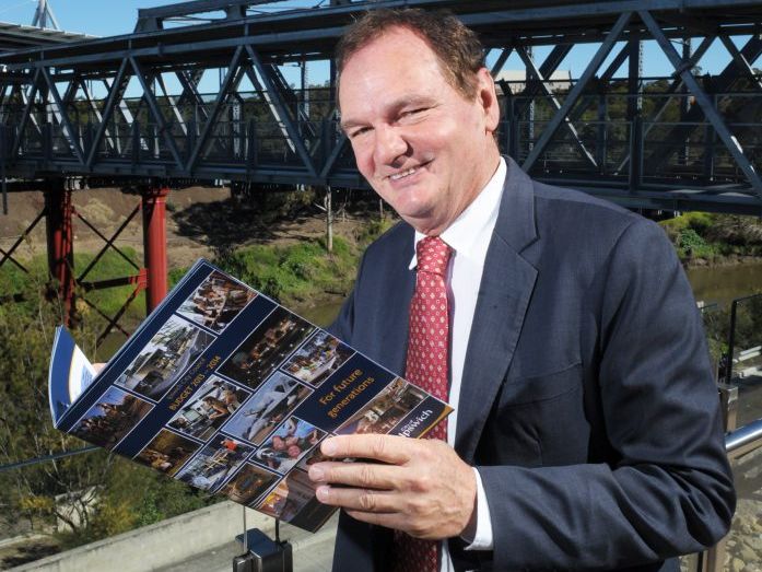 Ipswich mayor Paul Pisasale unveiled the 2013-2014 budget at Riverlink on Wednesday. Photo: Rob Williams / The Queensland Times. Picture: Rob Williams