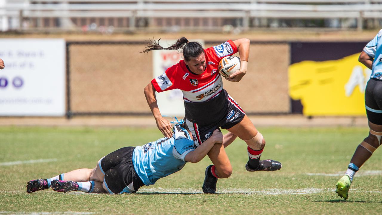 Melody Wehipeihana as the Litchfield Bears take on the Northern Sharks in the 2023 NRL NT semi final. Picture: Pema Tamang Pakhrin