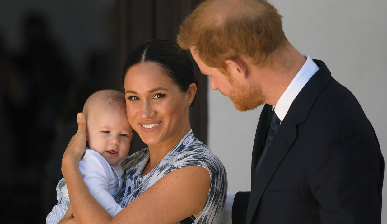 'He's going to be a ladies' man': Archie meets Desmond Tutu in South Africa