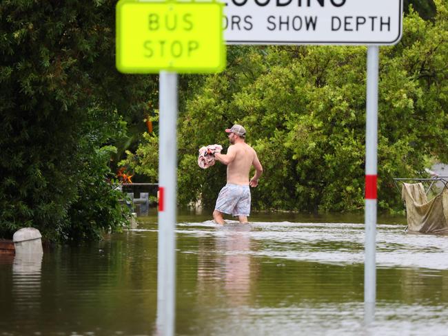 Rain is easing across the state, but flooding is still a threat. Picture: NewsWire/Tertius Pickard