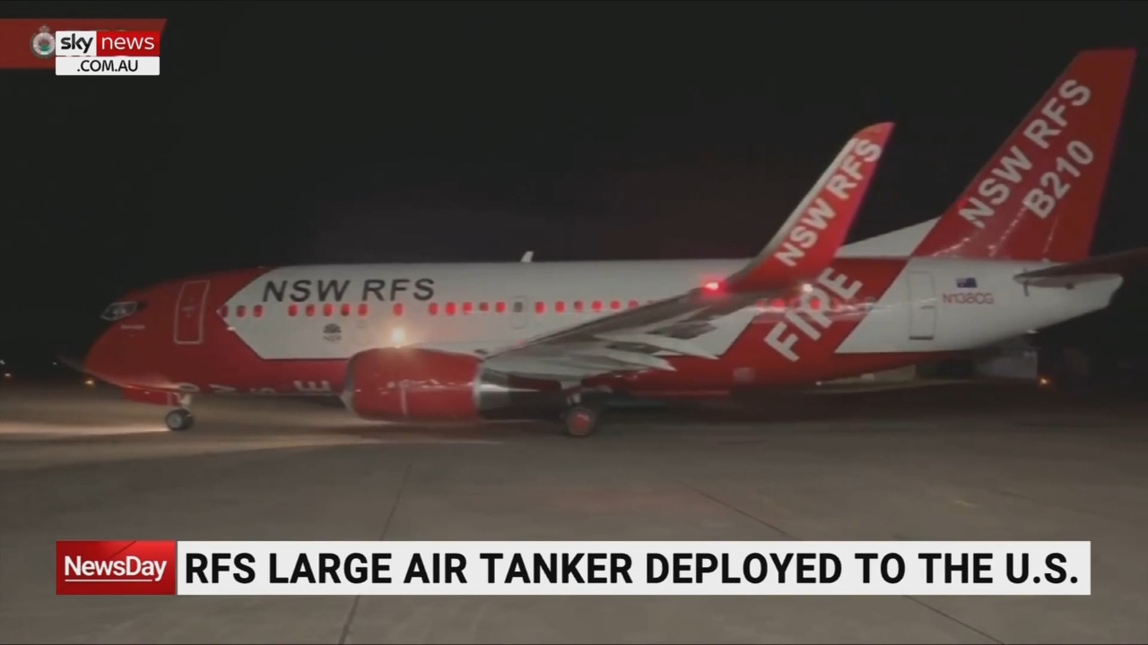 NSW Rural Fire Service sends Large Air Tanker to aid in US wildfire