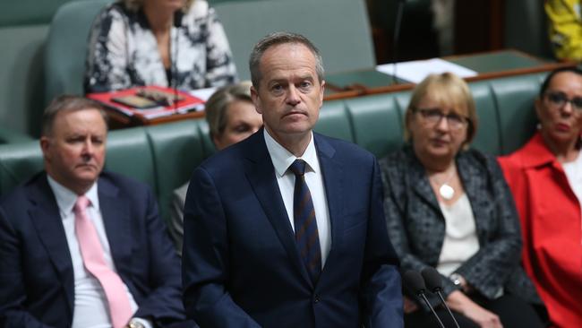 Opposition Leader Bill Shorten in parliament yesterday.