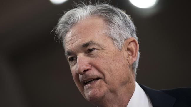 WASHINGTON, DC - OCTOBER 14: Chair of the U.S. Federal Reserve Jerome Powell attends a meeting of the IMFC (International Monetary and Financial Committee) at the IMF and World Bank Annual Meetings at IMF headquarters, October 14, 2022 in Washington, DC. Secretary Yellen will hold a news conference and take questions later in the day.   Drew Angerer/Getty Images/AFP