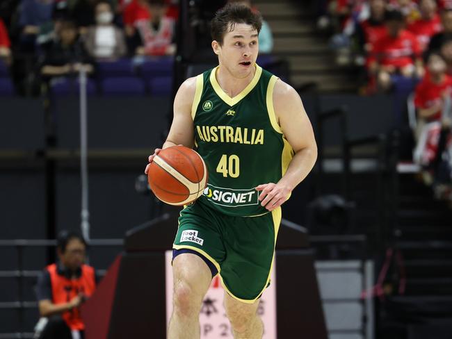 Elijah Pepper in action for Australia. Picture: Takashi Aoyama/Getty Images