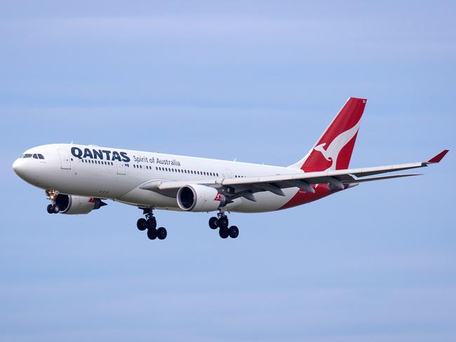 The flying kangaroo will be fully vaccinated under a new plan announced by Qantas today. Picture: Mark Stewart