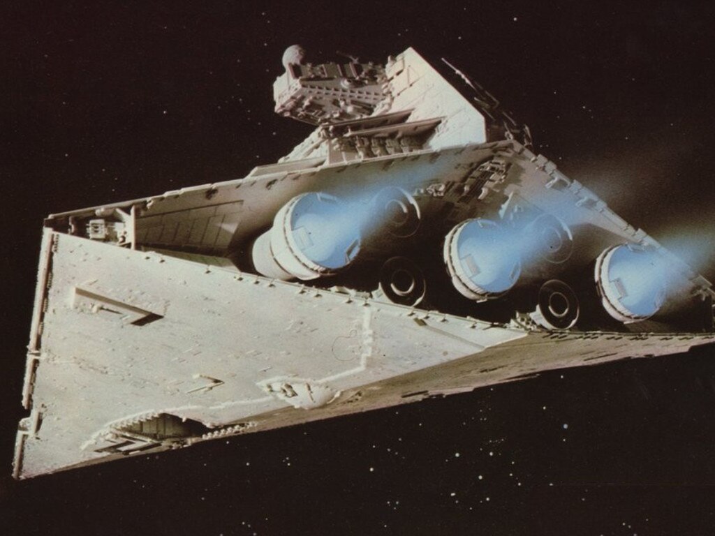 The ships in Star Wars never seem to need to pull in for a pit-stop. Picture: Star Wars