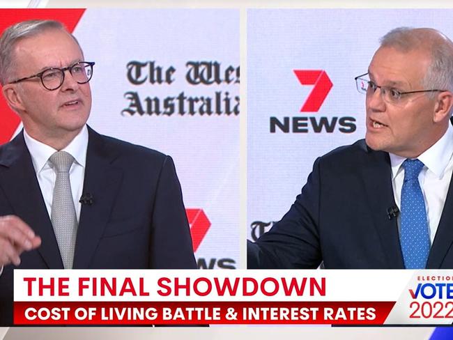 Scott Morrison said Labor’s plans to grow wages could cripple small businesses. Image: Channel 7