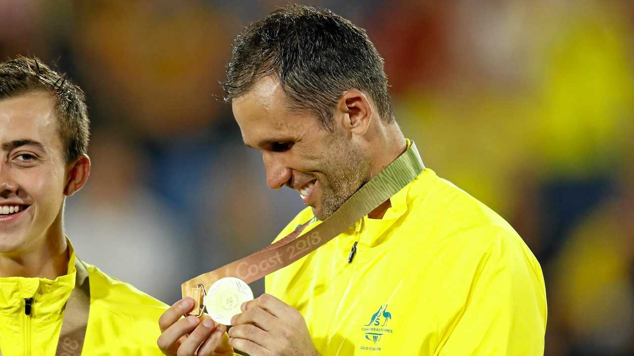 Mark Knowles capped his incredible career with gold at the Gold Coast Commonwealth Games. Picture: Michael Willson