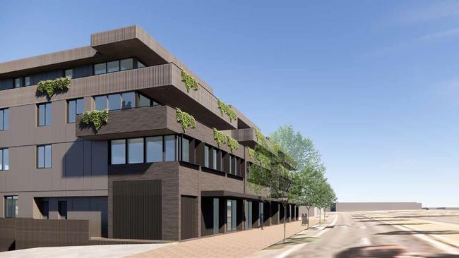 Artist Impression of a proposed apartment building in Blackwood, Adelaide. Picture: Future Urban