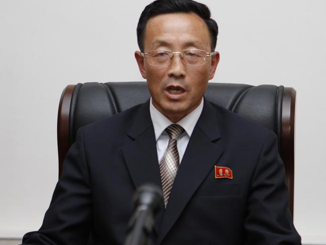 Hyon Kwang Il, director of the scientific research department of North Korea's National Aerospace Development Administration.  Picture:  AP
