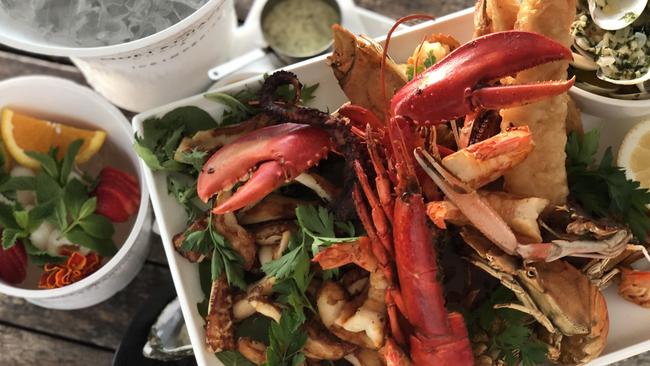 Seafood platter at Glass Dining and Lounge Bar, Marina Mirage, Main Beach