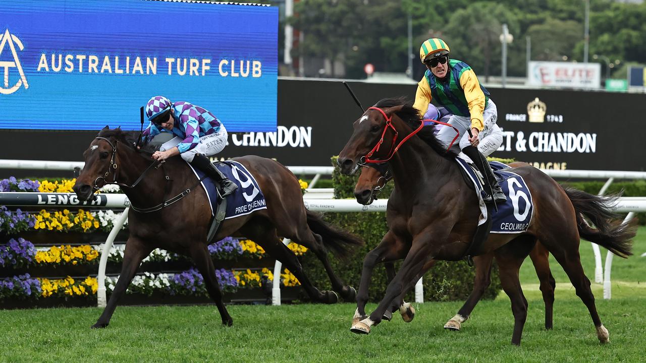 Ceolwulf charges to victory in the King Charles III Stakes. Photo: Jeremy Ng/Getty Images.