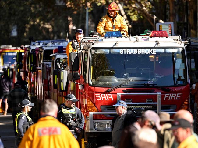 Thousands of volunteer firefighters and farmers joined this week’s protest against the tax. Picture: William West