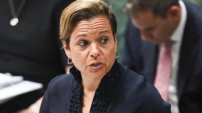 CANBERRA, AUSTRALIA, NewsWire Photos. MARCH 19, 2024: Michelle Rowland during Question Time at Parliament House in Canberra. Picture: NCA NewsWire / Martin Ollman