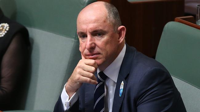 Stuart Robert in Question Time in the House of Representatives Chamber, Parliament House in Canberra. Picture: Kym Smith