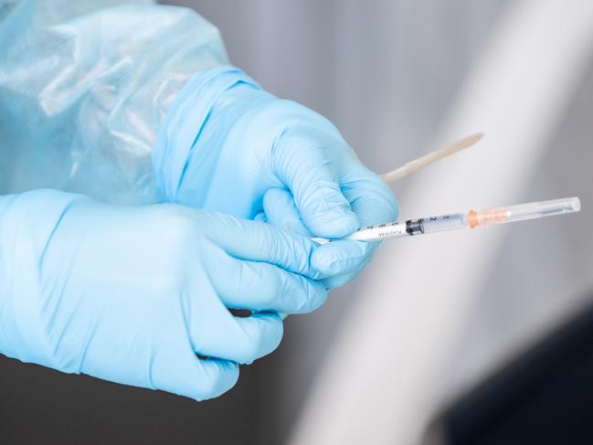 SYDNEY, AUSTRALIA - NewsWire Photos September 24, 2021: Prepared Pfizer Vaccines at the Drive-Through COVID-19 Vaccination Hub at Belmore Sports Ground, Sydney. Picture: NCA NewsWire / James Gourley