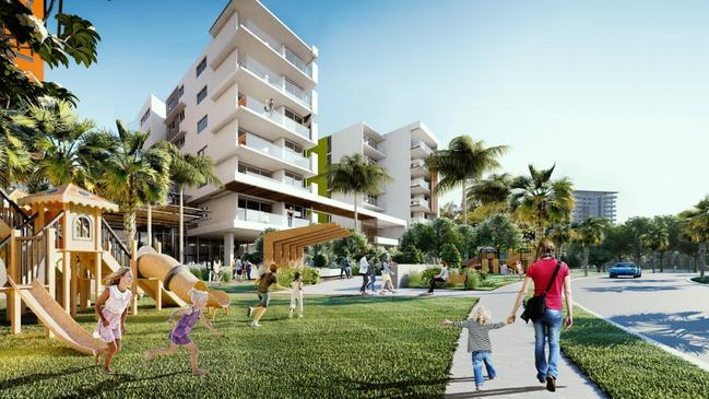 Concept art for the Blake St development in the Garden’s Darwin. Picture: ARCHIDIOM