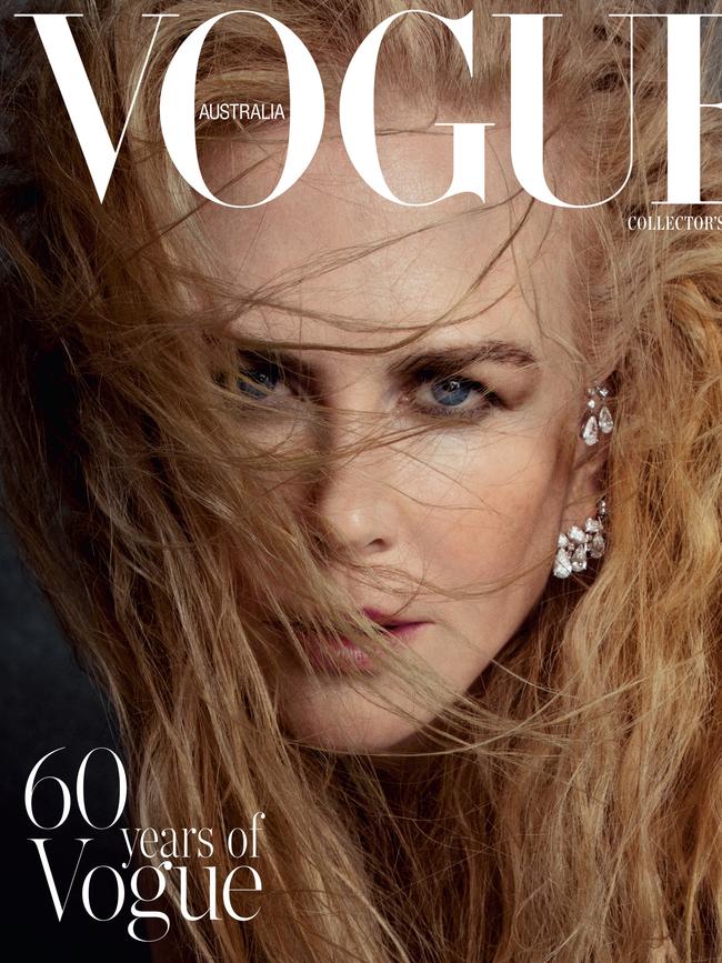 Nicole Kidman on the cover of Vogue Australia December 2019 issue on sale Monday 25 November. Photography for Vogue Australia by Inez van Lamsweerde and Vinoodh Matadin