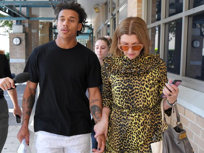 Tristan Sailor leaves court with his mother Tara. Picture: Simon Bullard/NCA NewsWire